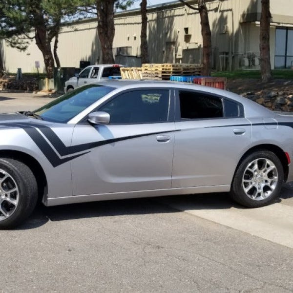 Front Range Signarama -- New Racing Stripes On A Dodge Charger
