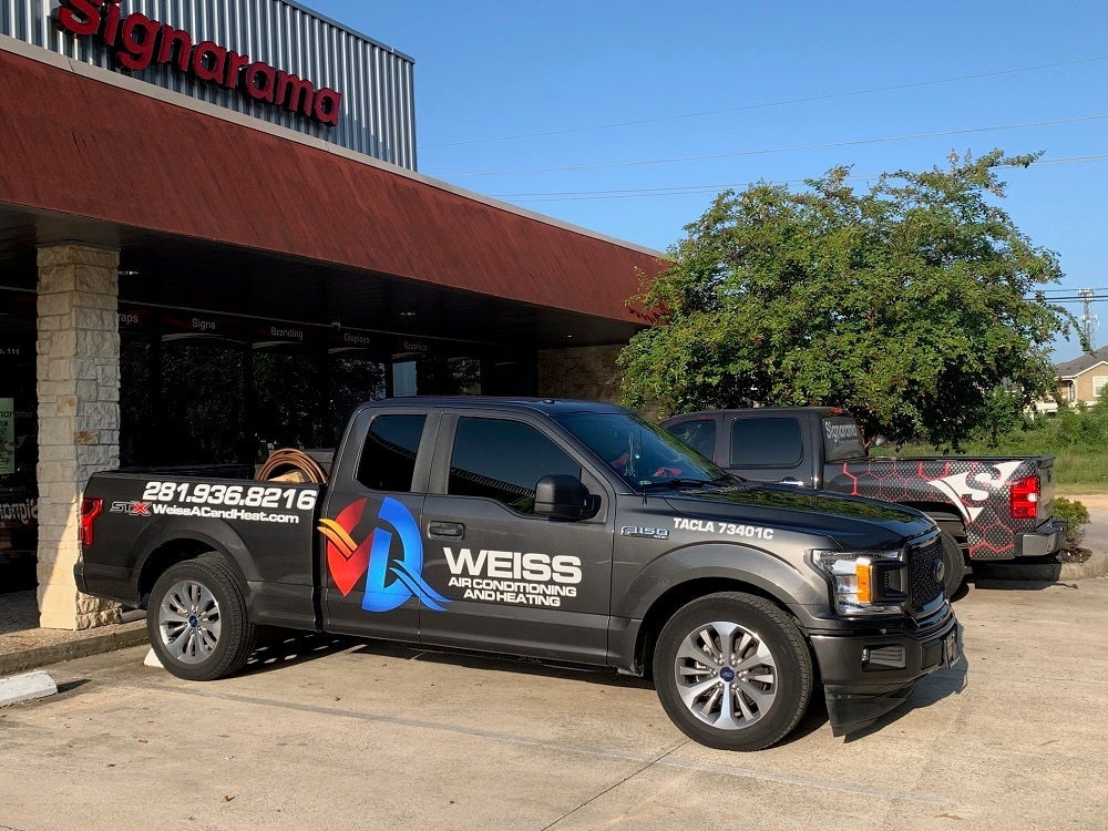 Fleet Graphics for Weiss AC & Heating Vehicles