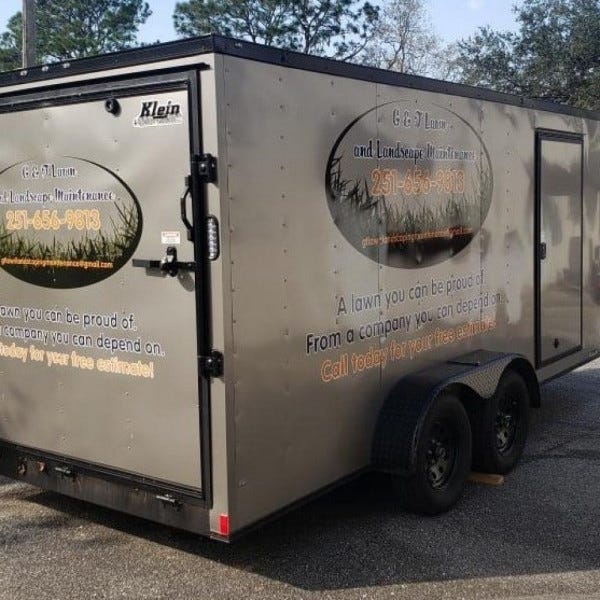 G&T Landscaping Trailer Graphics