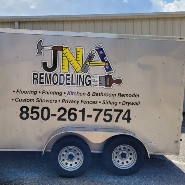 JNA Remodeling Trailer Graphics