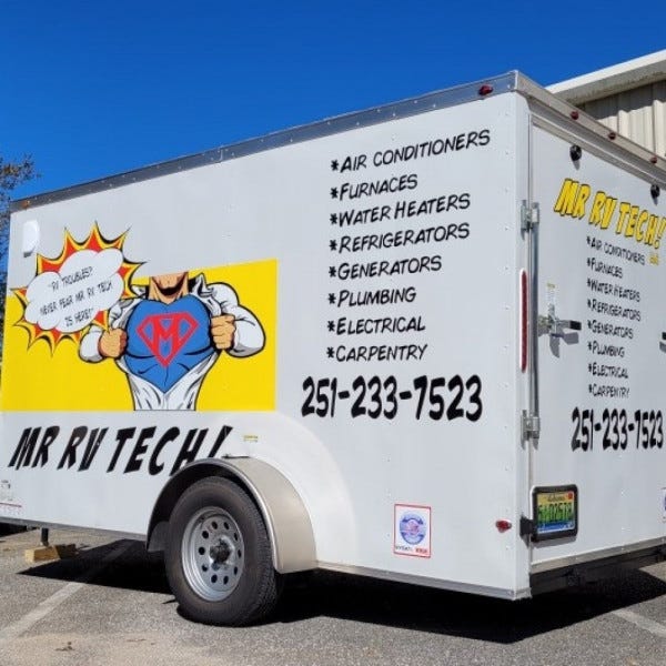 Mr RV Tech Trailer Graphics