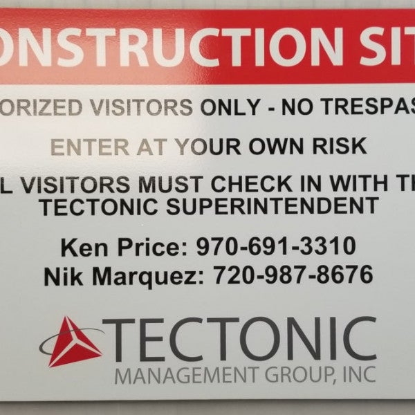 Front Range Signarama - Construction Sign