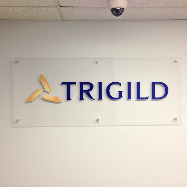 Reception Sign, Signarama Silver Spring, Trigild