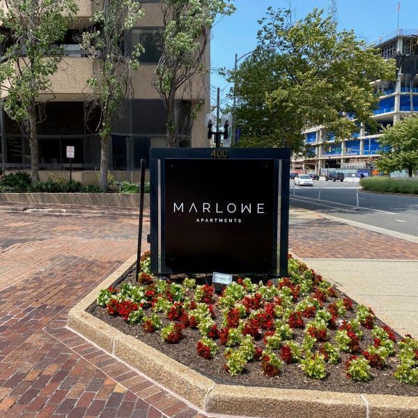 Monument Signs, Signarama Silver Spring, Equity Residential (Marlow)