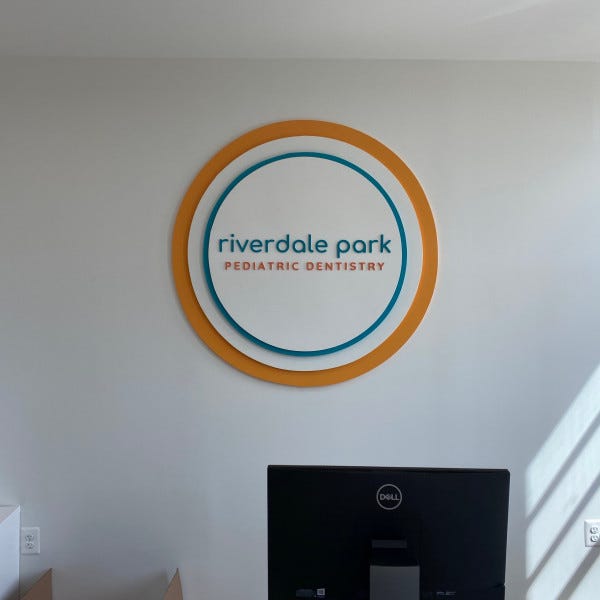 Reception Signs, Signarama Silver Spring, Riverdale Park Pediatric Dentistry 