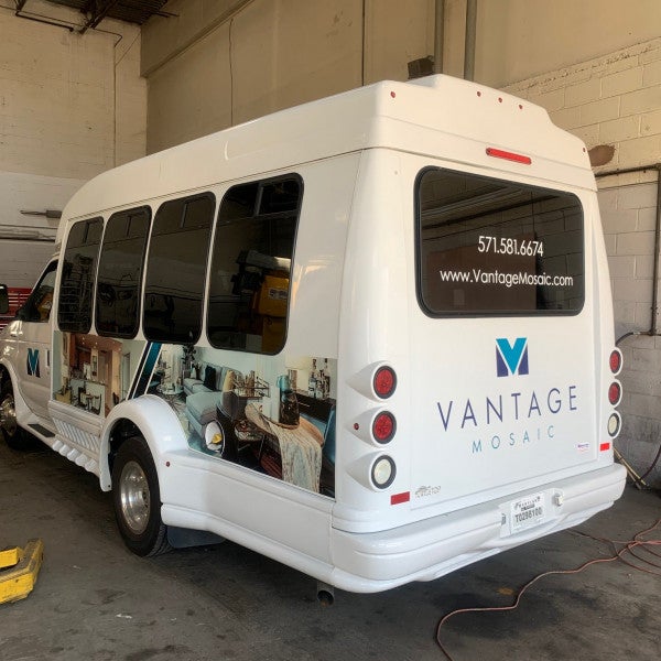 Vehicle Graphics, Signarama Silver Spring, Party Limo Bus