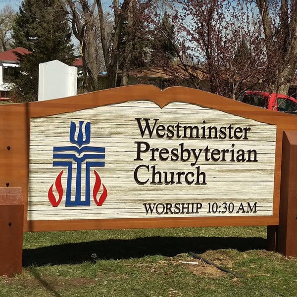Sandblasted Monument Sign