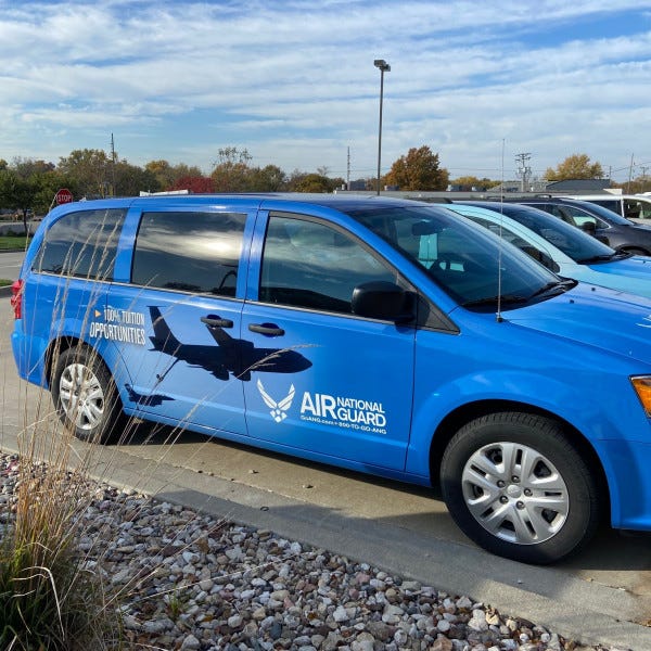 Dark Blue Van Pass Side Signarama Liberty Kansas City Signs