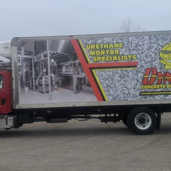 Dynamic Concrete Truck Wrap