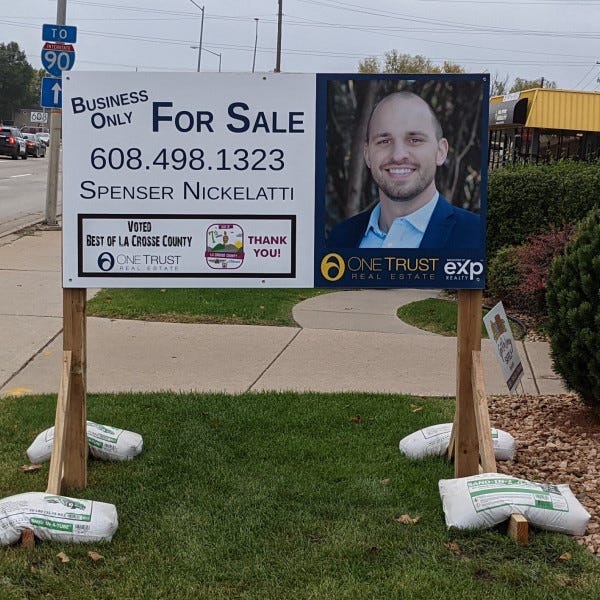 One Trust Real Estate Construction Sign