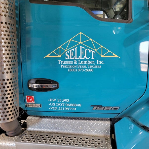 Select Trusses Vehicle Graphics