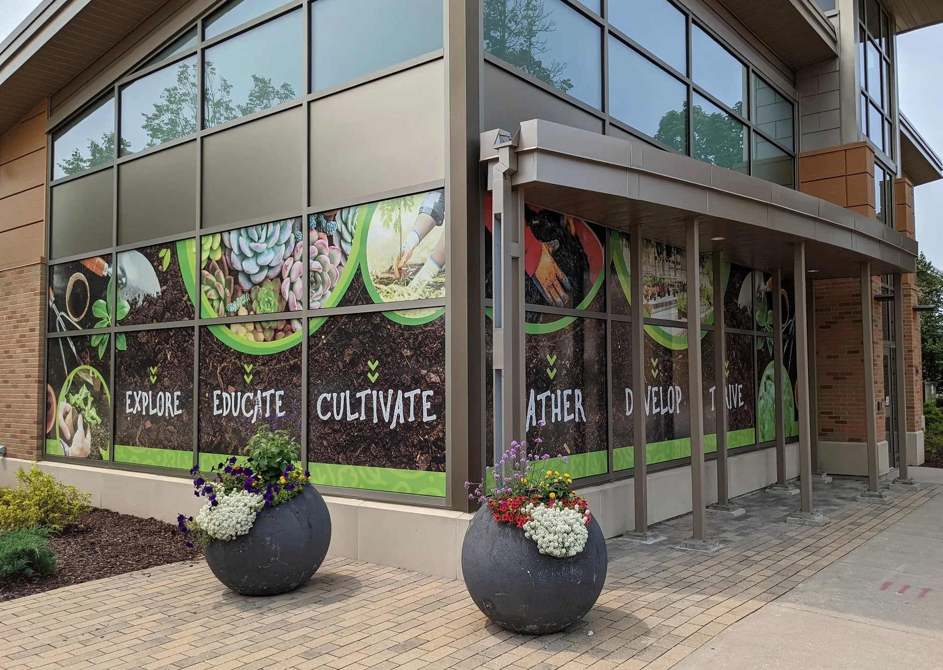 Perforated window vinyl in Wisconsin