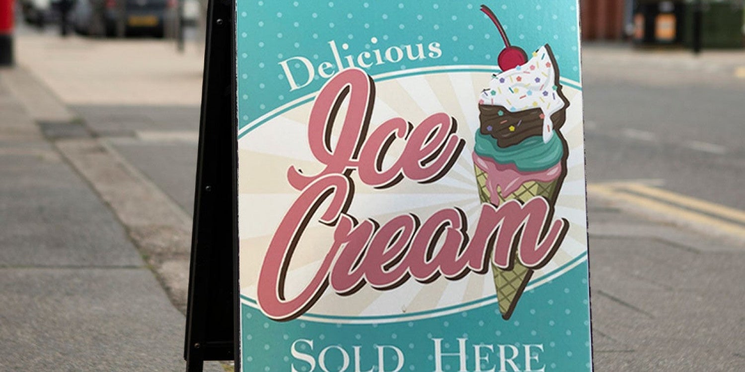 Sidewalk Signs & Curb Signs