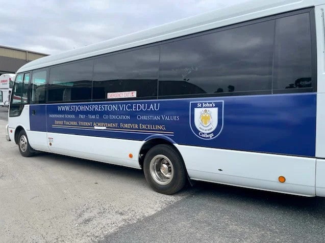 Bus Signage - St John's College Preston