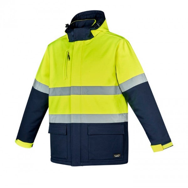 Custom Unisex Hi Vis Antarctic Softshell Taped Jacket