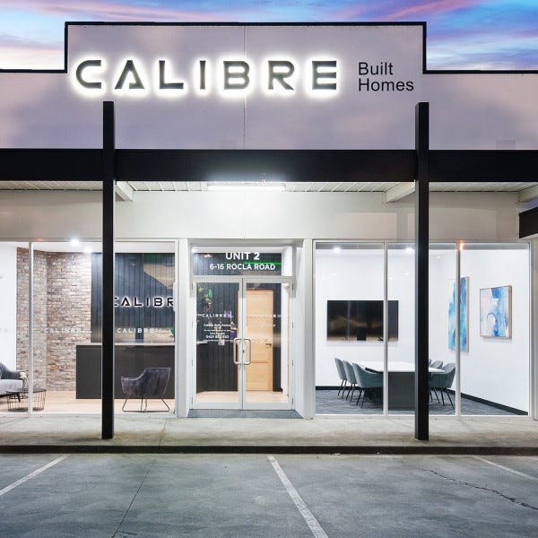 Calibre Built Homes - Backlit Signage