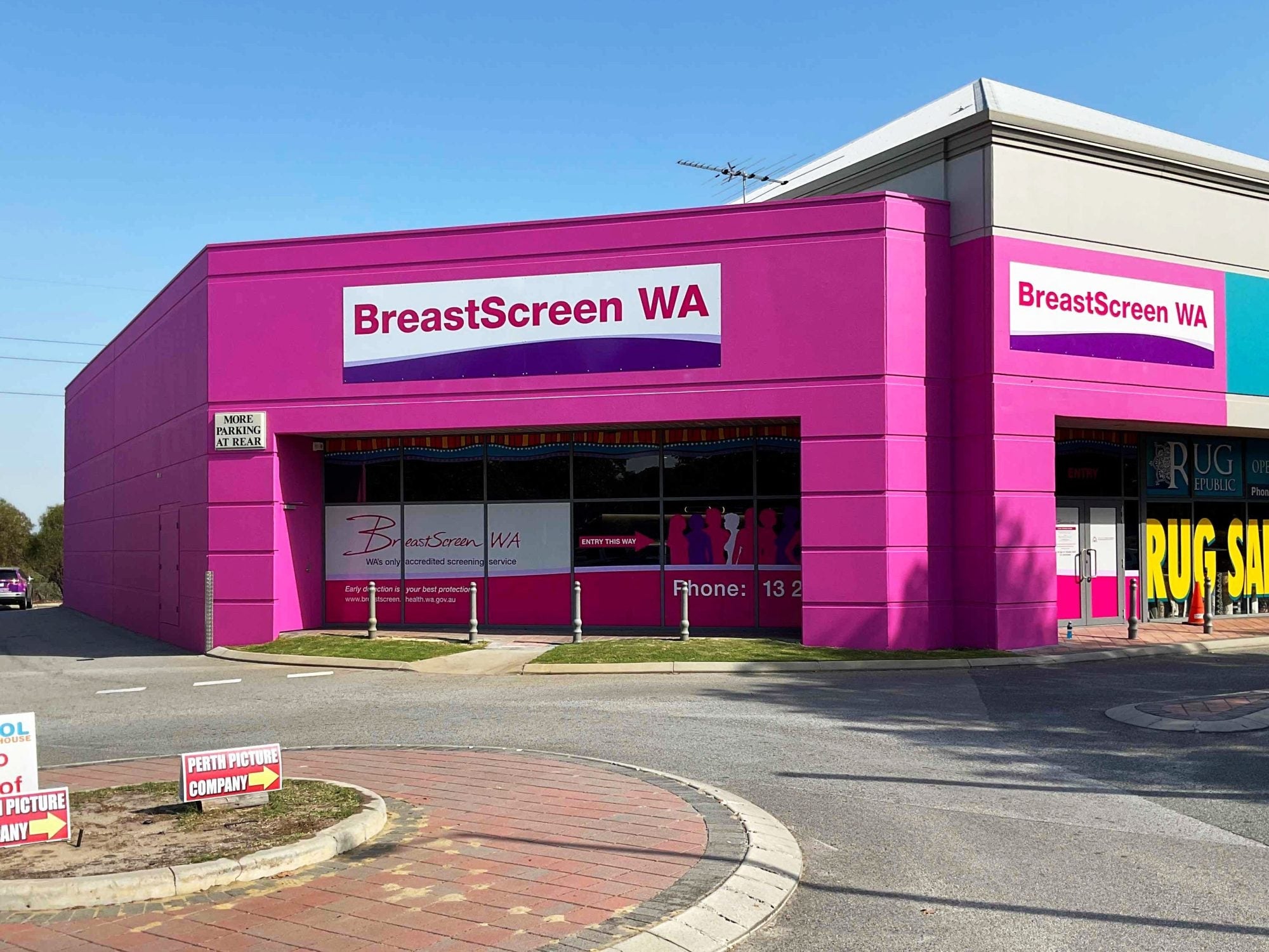 Breast Screen WA Joondalup Signage