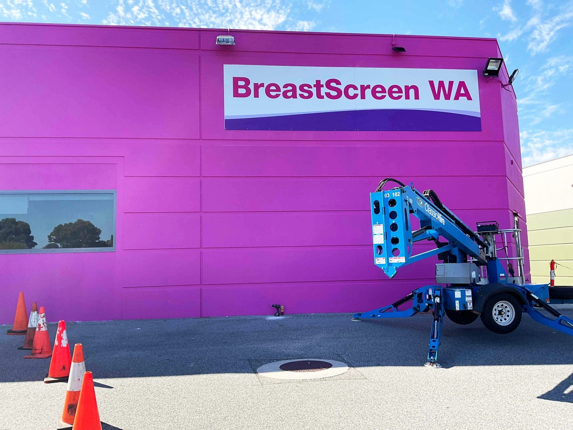 Breast Screen WA Joondalup Signage