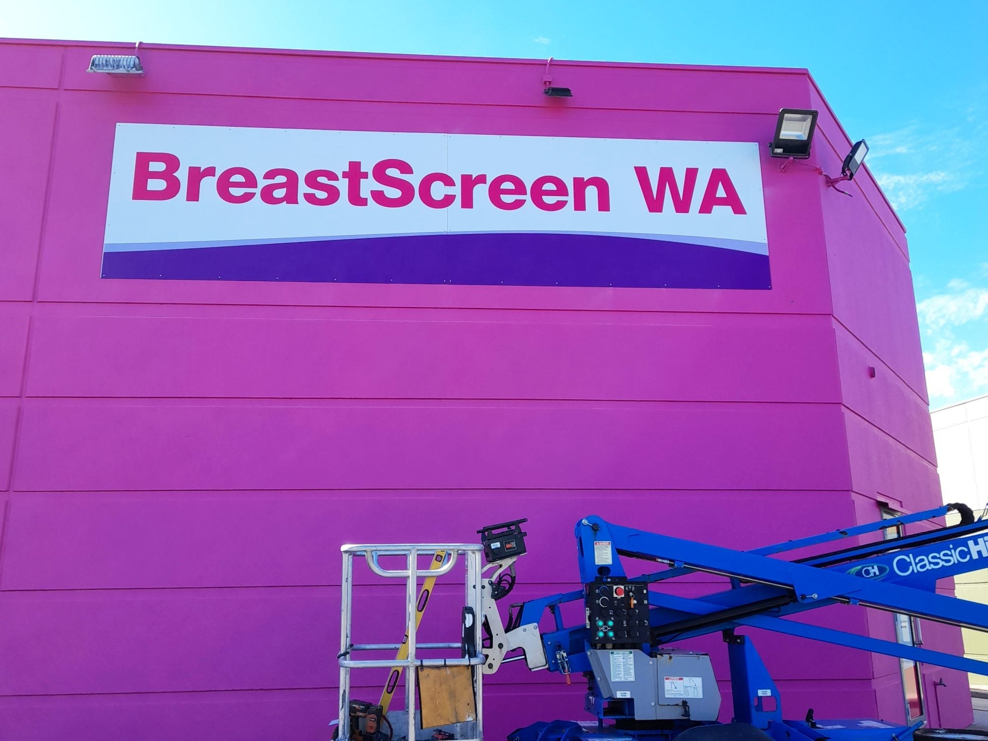 Breast Screen WA Joondalup Signage