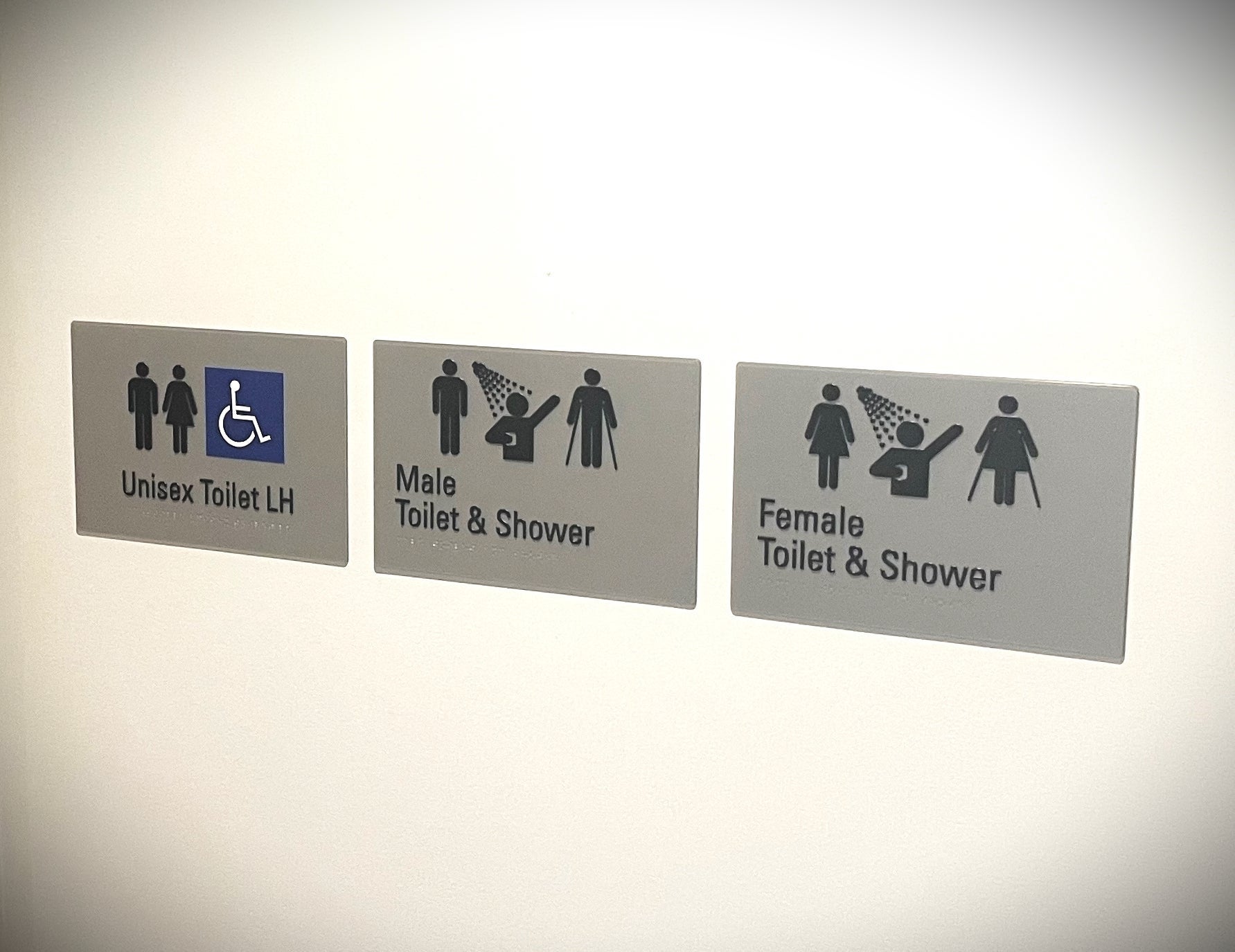 Bathroom Braille Signage Statutory Signage All Gender Neutral - Signarama Sydney CBD South