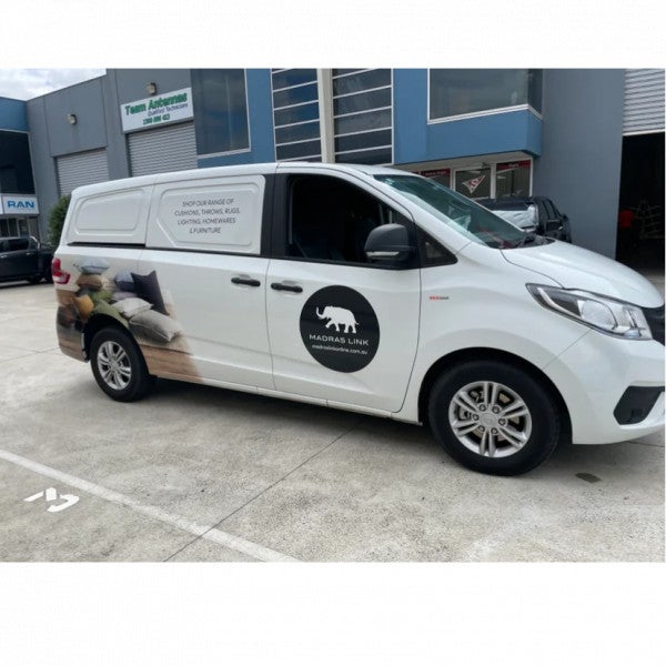 Vehicle Partial Wrap - Madras Link - Preston.