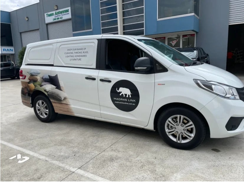 Vehicle Partial Wrap - Madras Link - Preston.