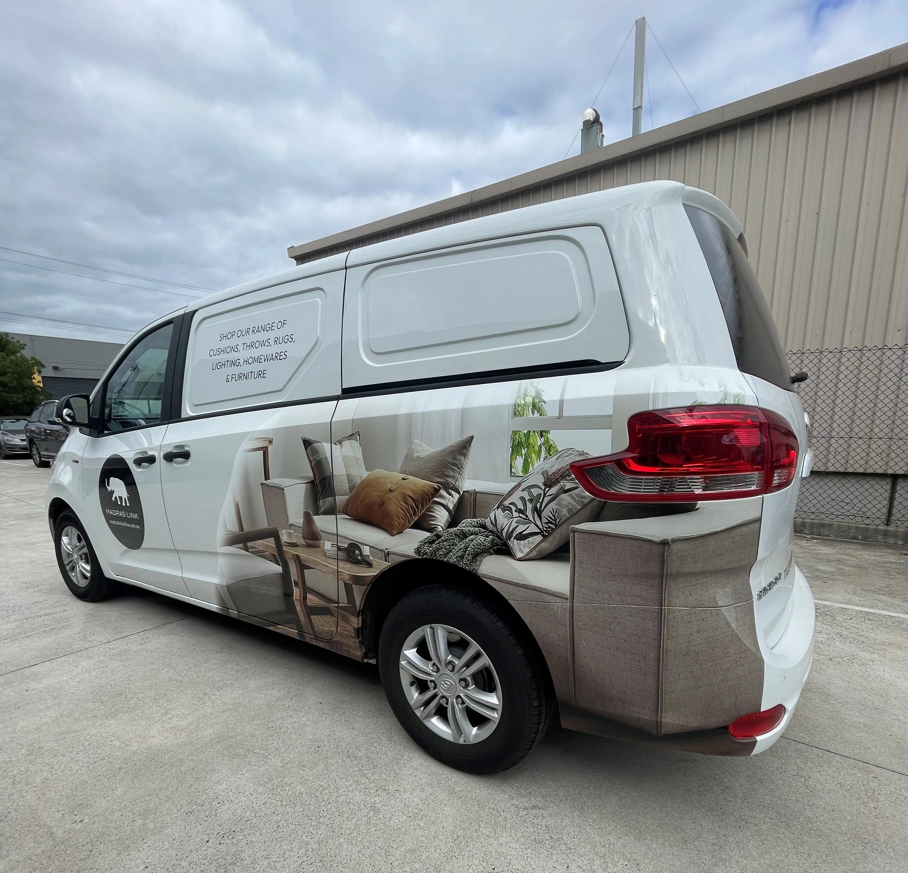 Vehicle Partial Wrap - Madras Link - Preston.