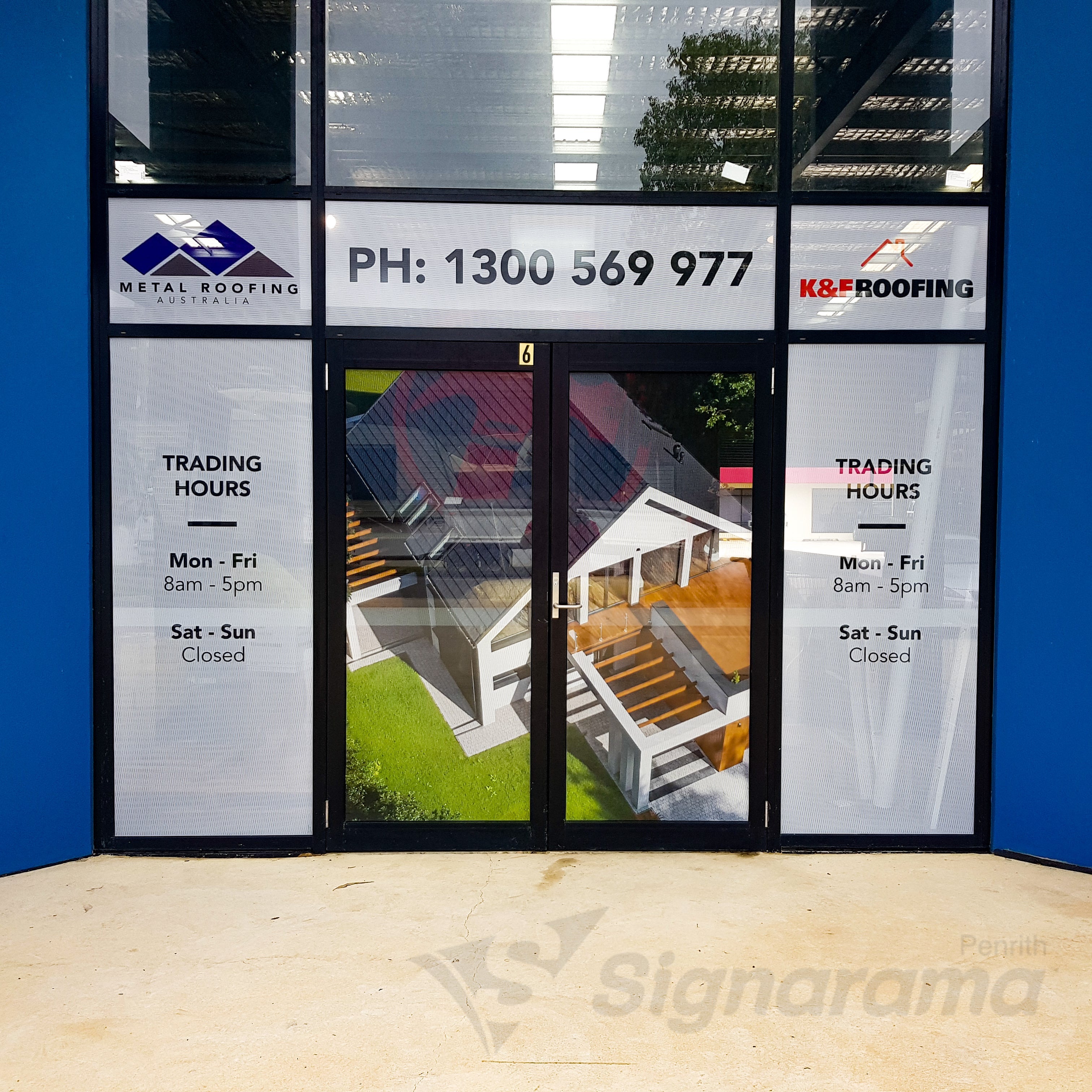 One Way Vision for K&F Roofing by Signarama Penrith