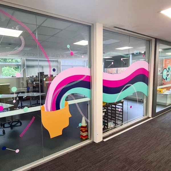 Funky Window Graphics at Korowa