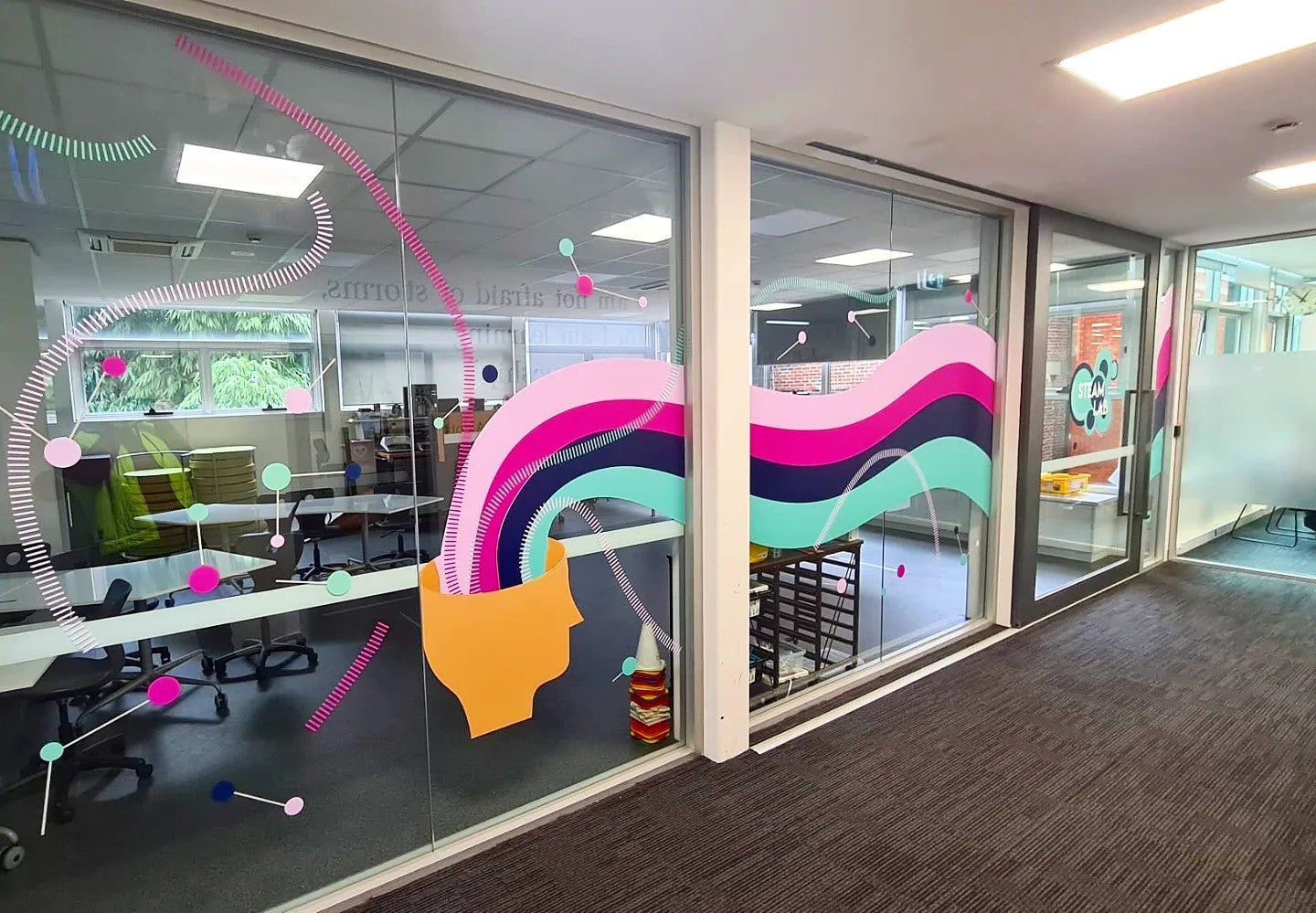 Funky Window Graphics at Korowa