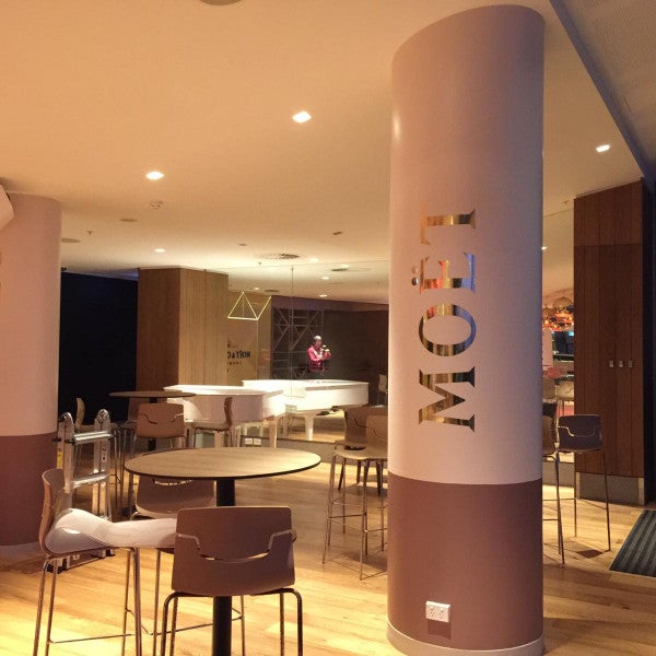 Moet and Chandon_Pole wraps_Mirror Gold Vinyl