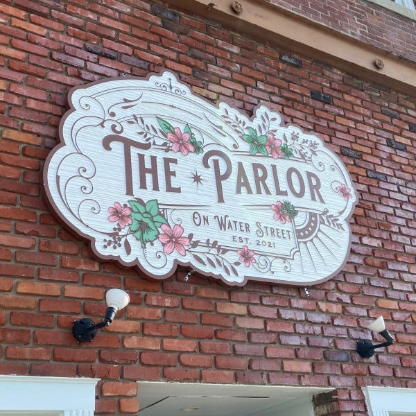 Carved HDU sign