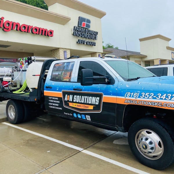 Commercial truck wrap fleet graphics