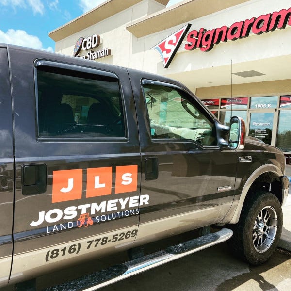 JLS truck door graphic Signarama Liberty MO Kansas City