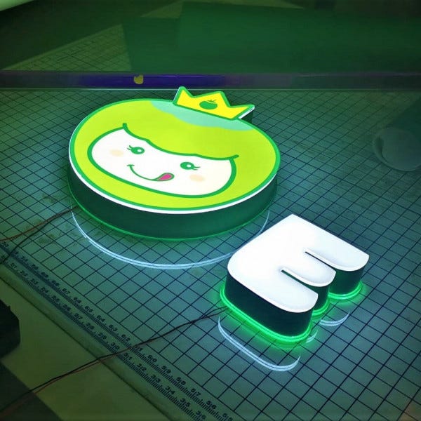 Coconut queen 3D Printing Light Box by Signarama Eunos