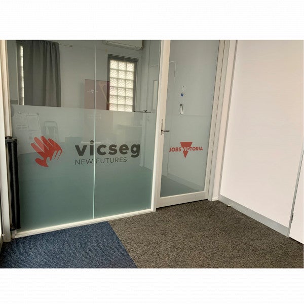 Window Frosting - VICSEG New Futures - Coburg.