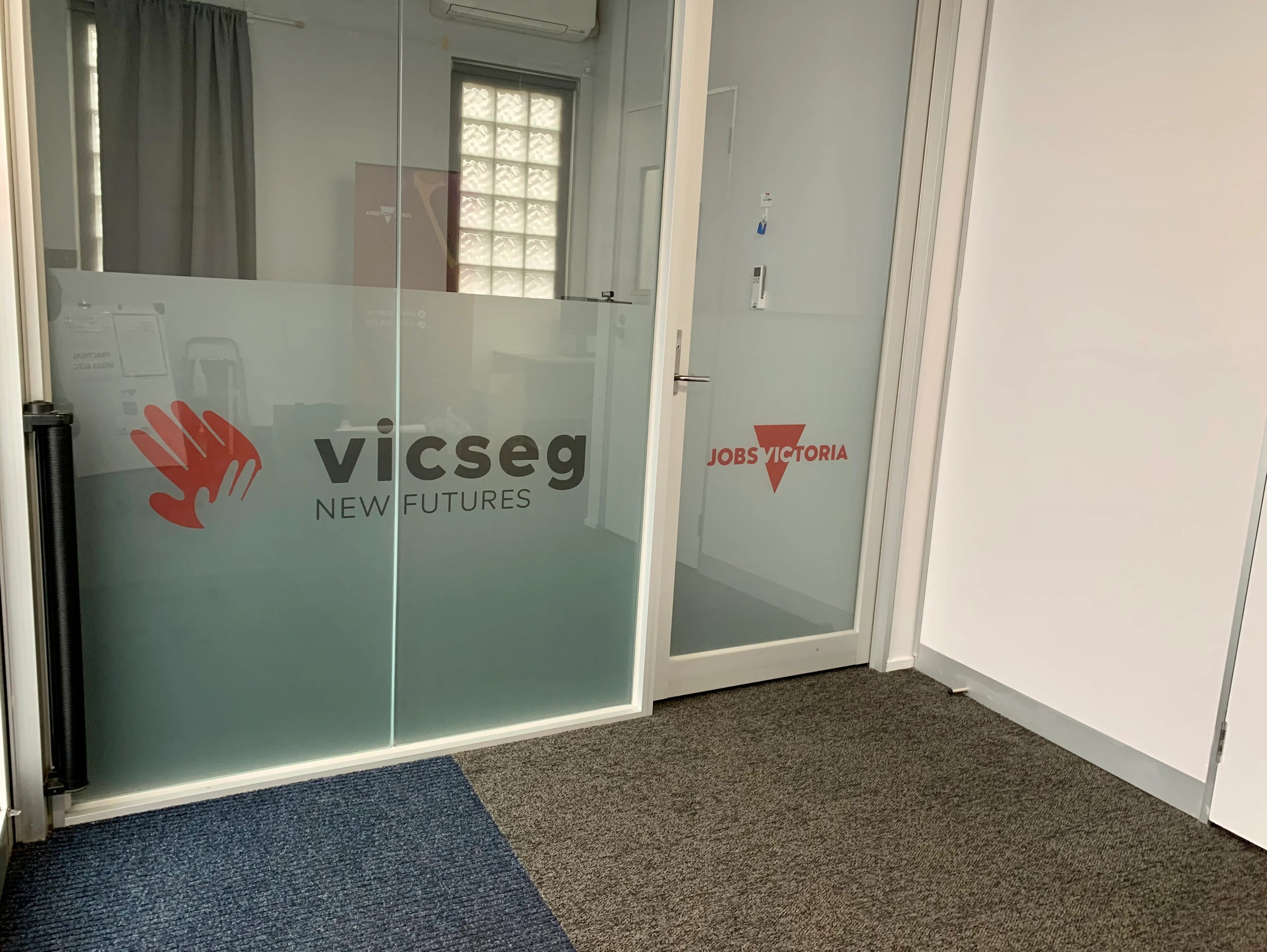 Window Frosting - VICSEG New Futures - Coburg.