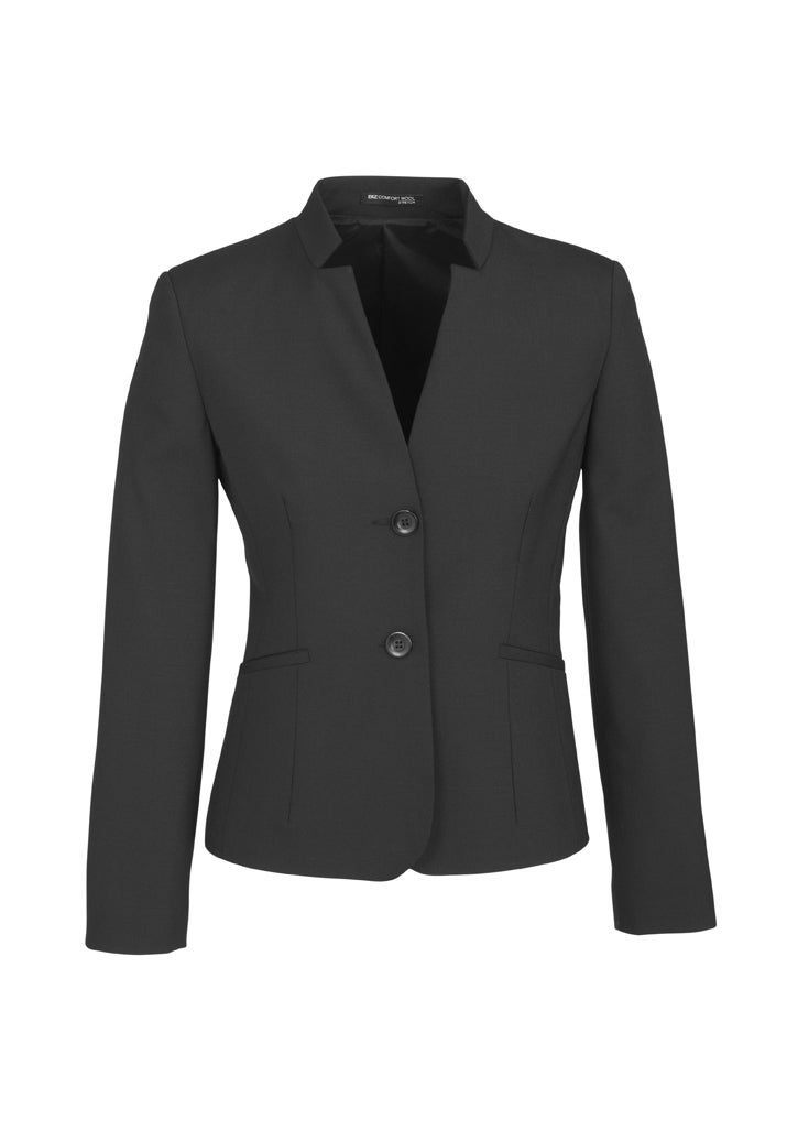 Womens Short Jacket with Reverse Lapel