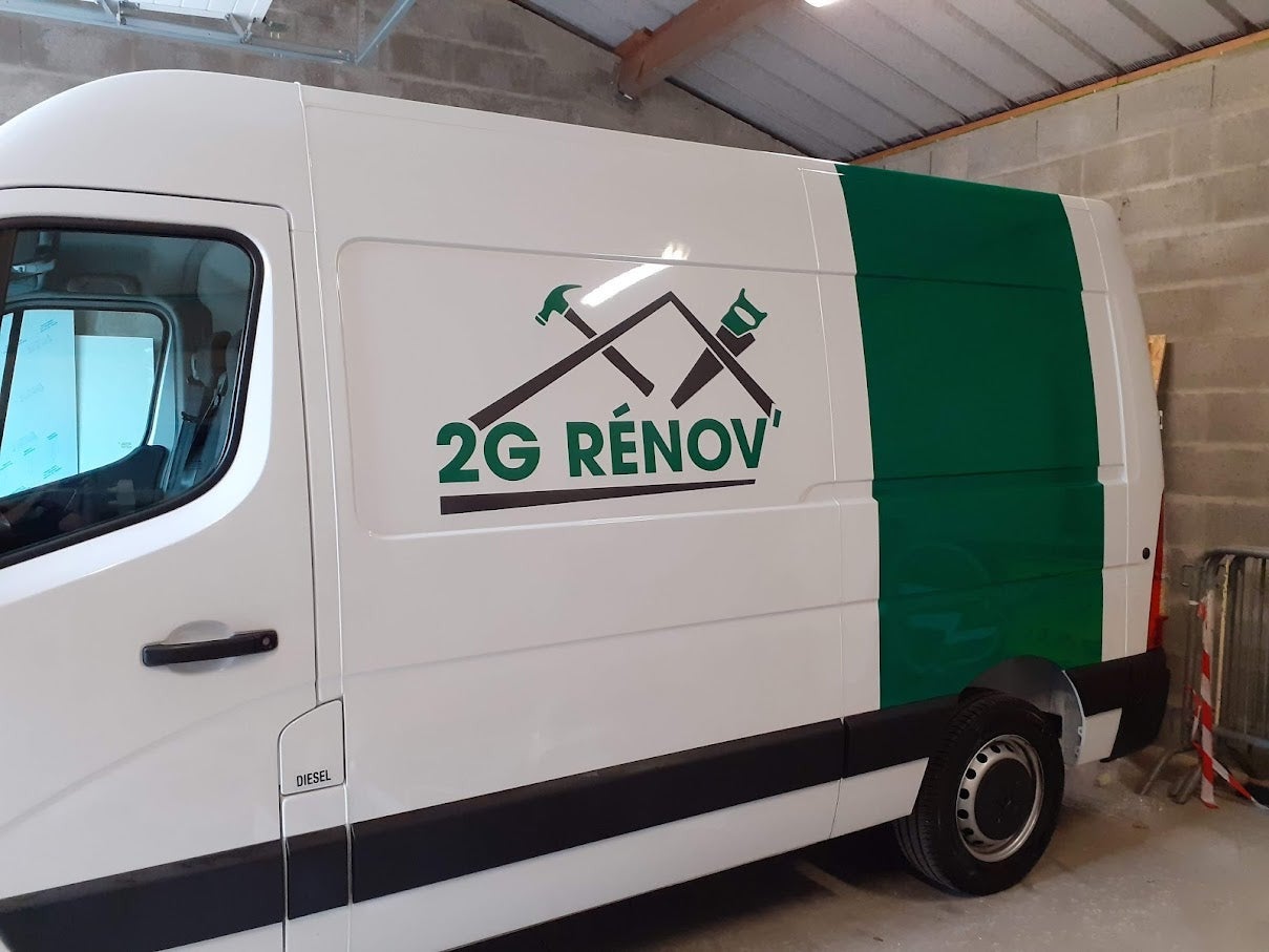 Flocage d'un véhicule pour 2G Rénov par Signarama Le Mans