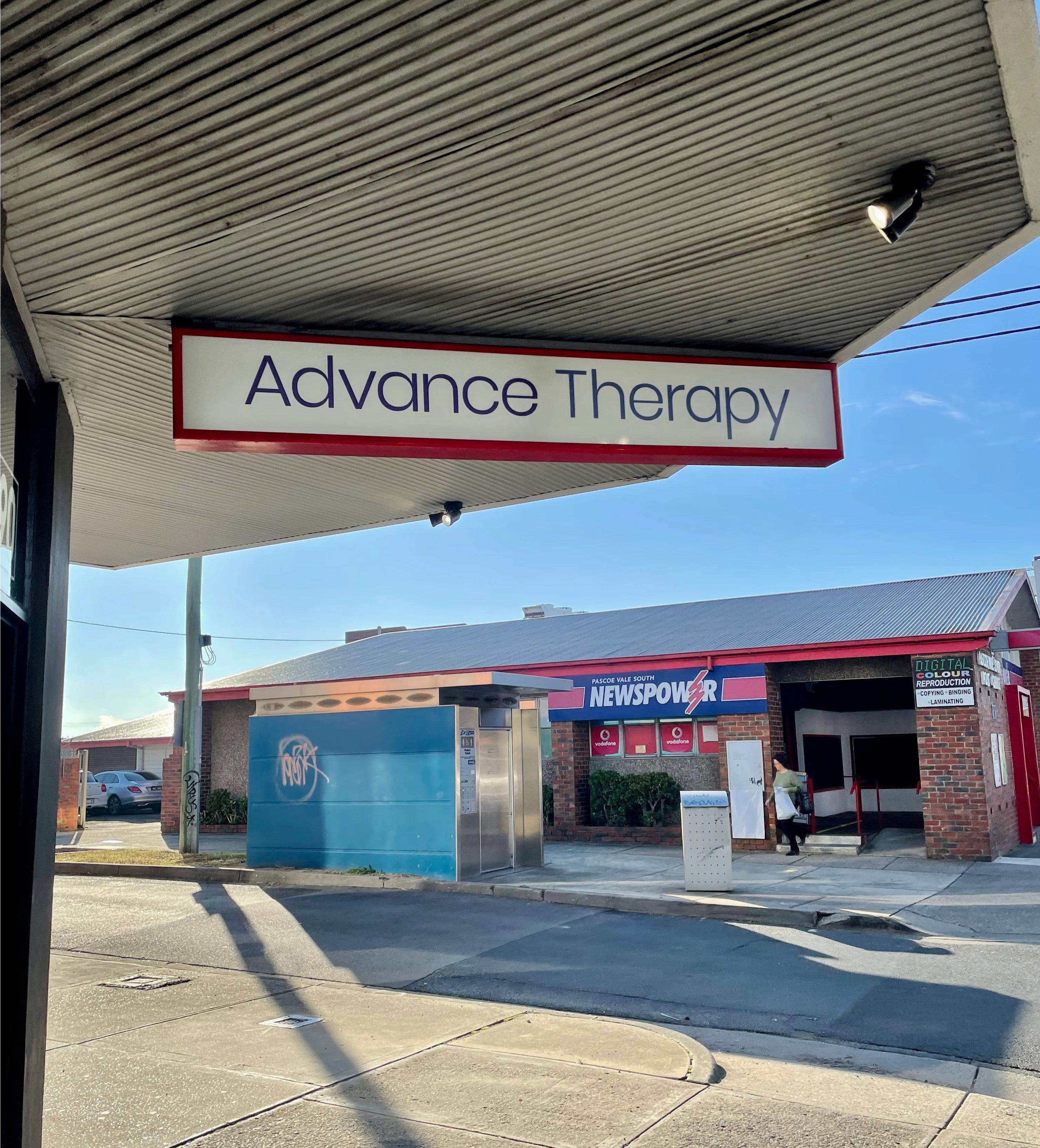 Shopfront Signage - Advance Therapy - Pascoe Vale South.