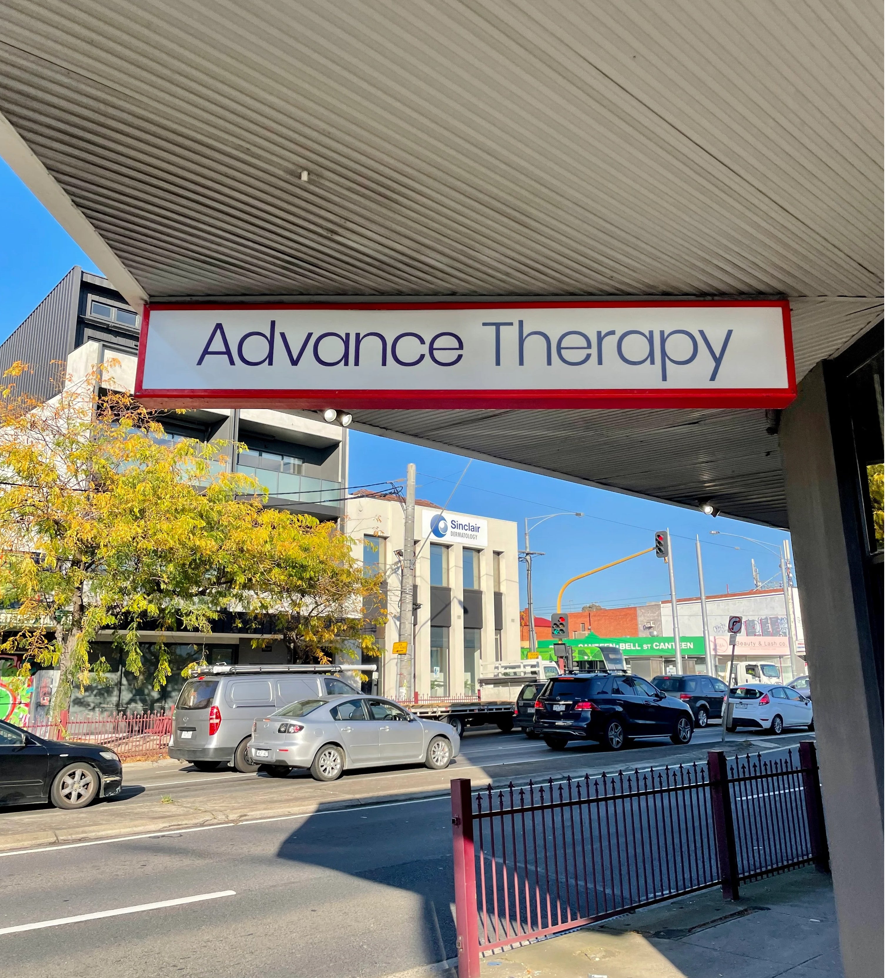 Shopfront Signage - Advance Therapy - Pascoe Vale South.
