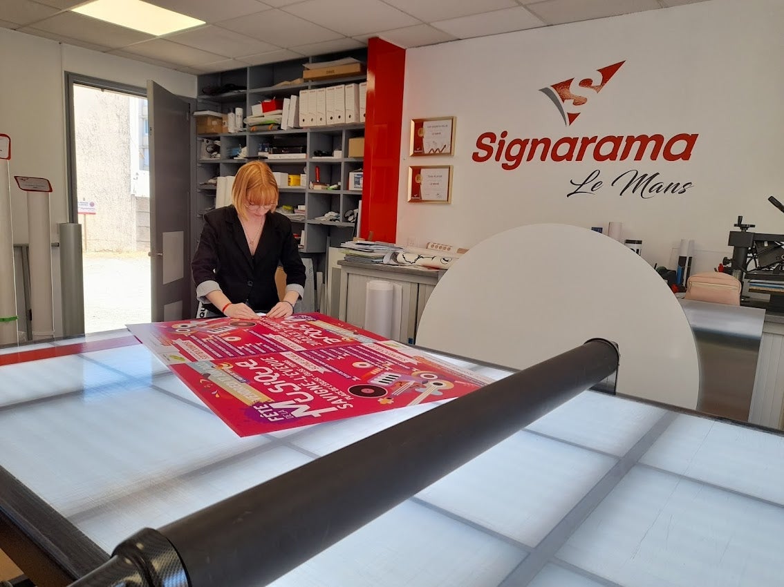 Réalisation de panneaux à l'occasion de le Fête de la Musique - Signarama Le Mans