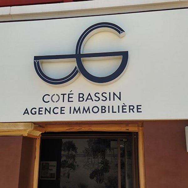 Enseigne agence immobilière Arcahon