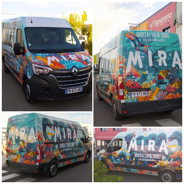 Covering Mira Marquage publicité Véhicule