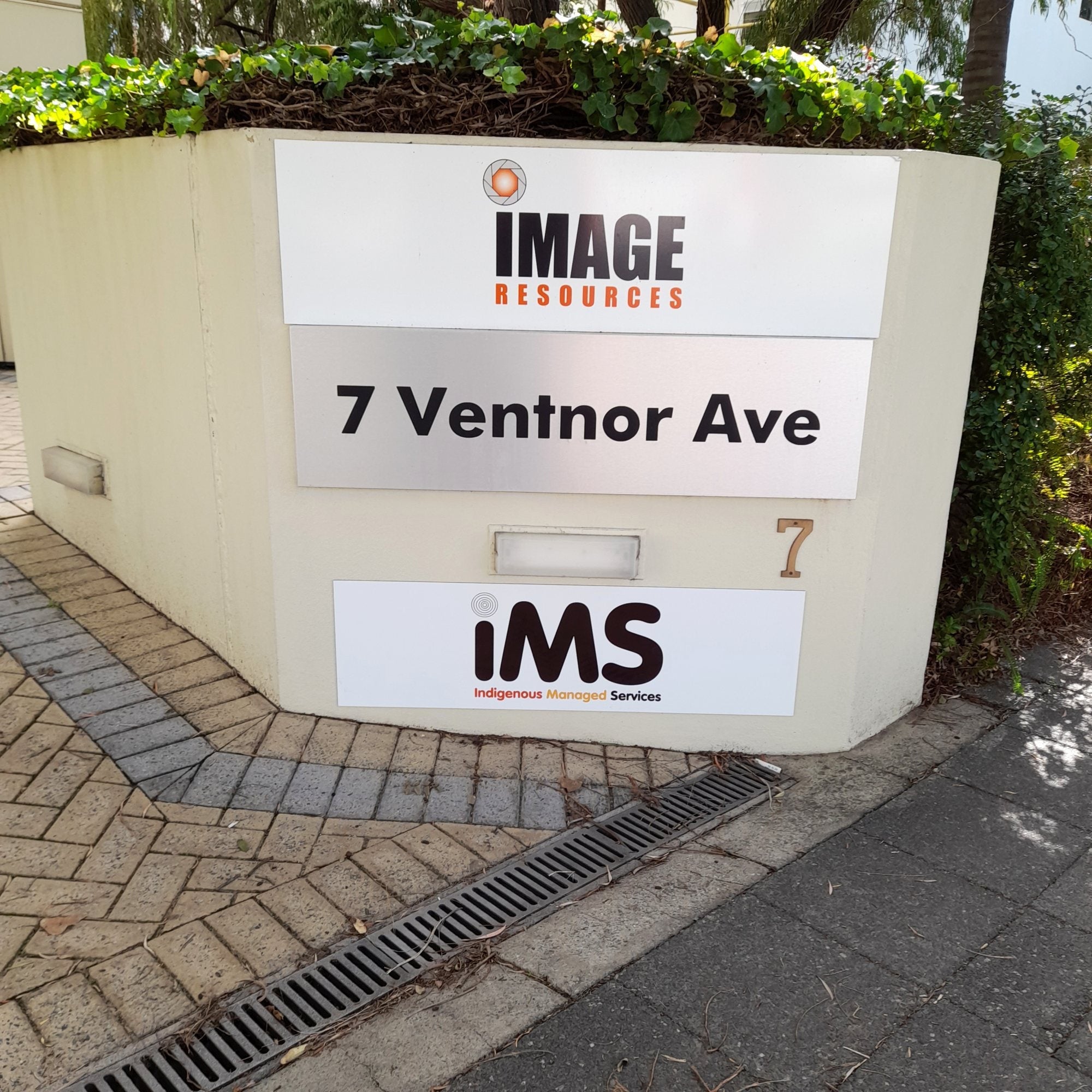 Indigenous Managed Services Window Signage