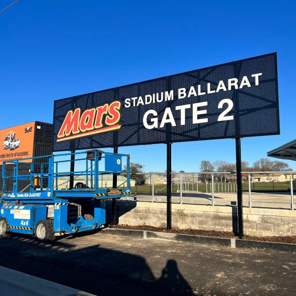 Mars Stadium Gate Signage