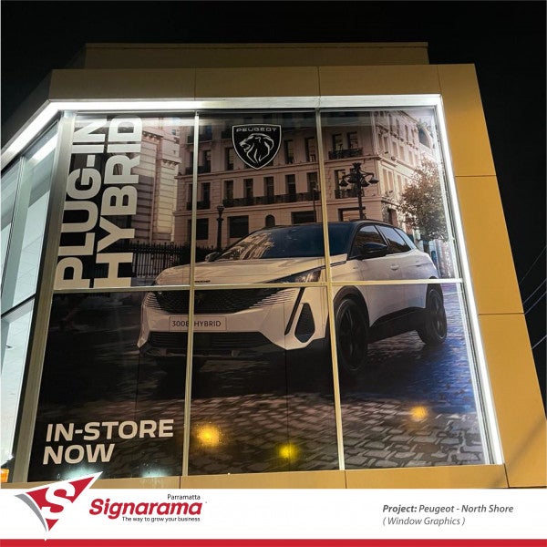 Peugeot North Shore - Window Graphics