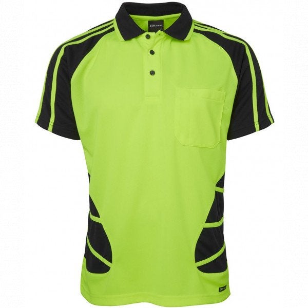 Custom JB'S HI VIS S/S SPIDER POLO