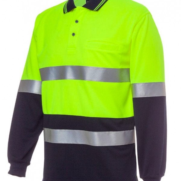 Custom JB's Hi Vis L/S Traditional Polo