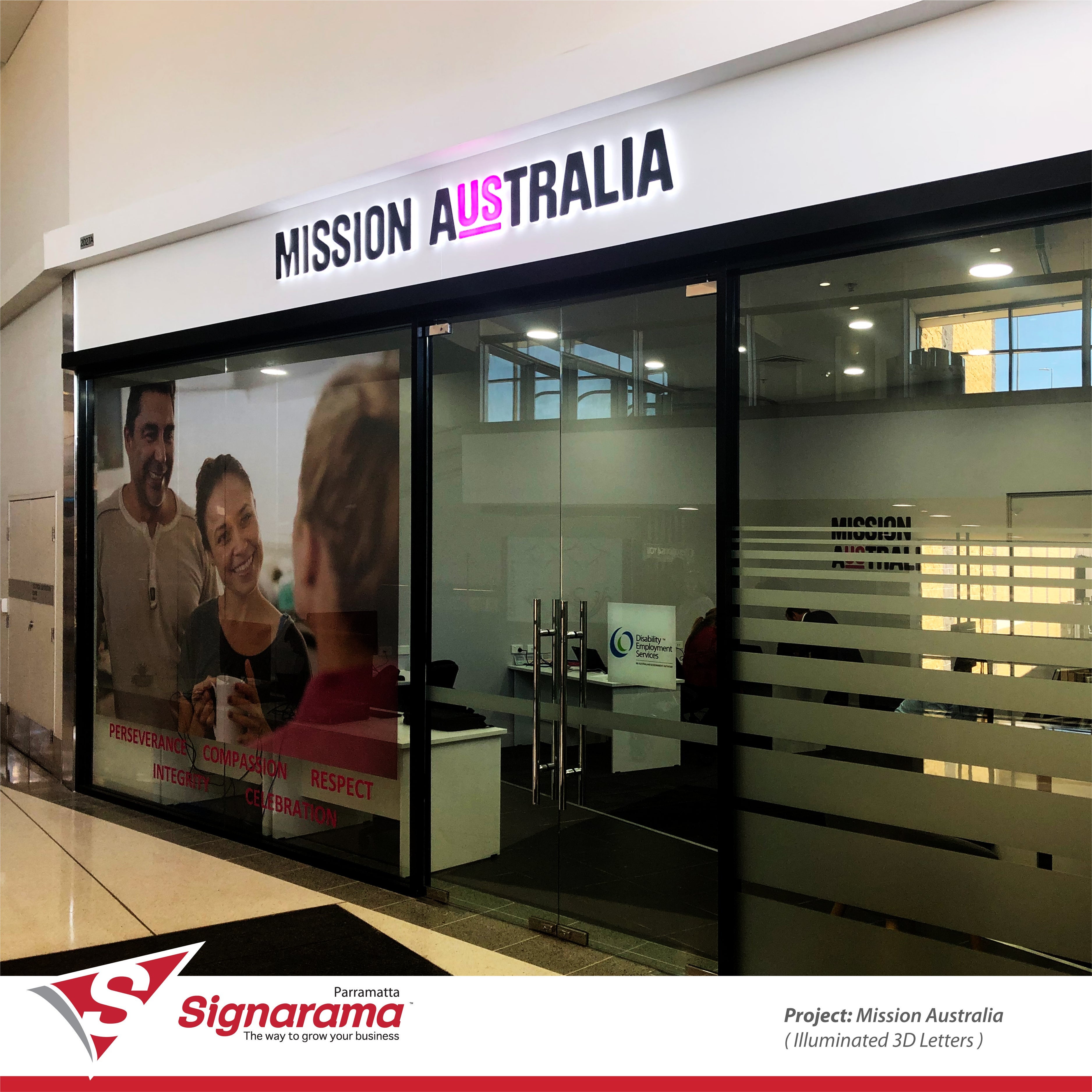 Mission Australia - Signage